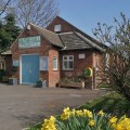service at Gristhorpe Village Hall. Andy Brook speaking